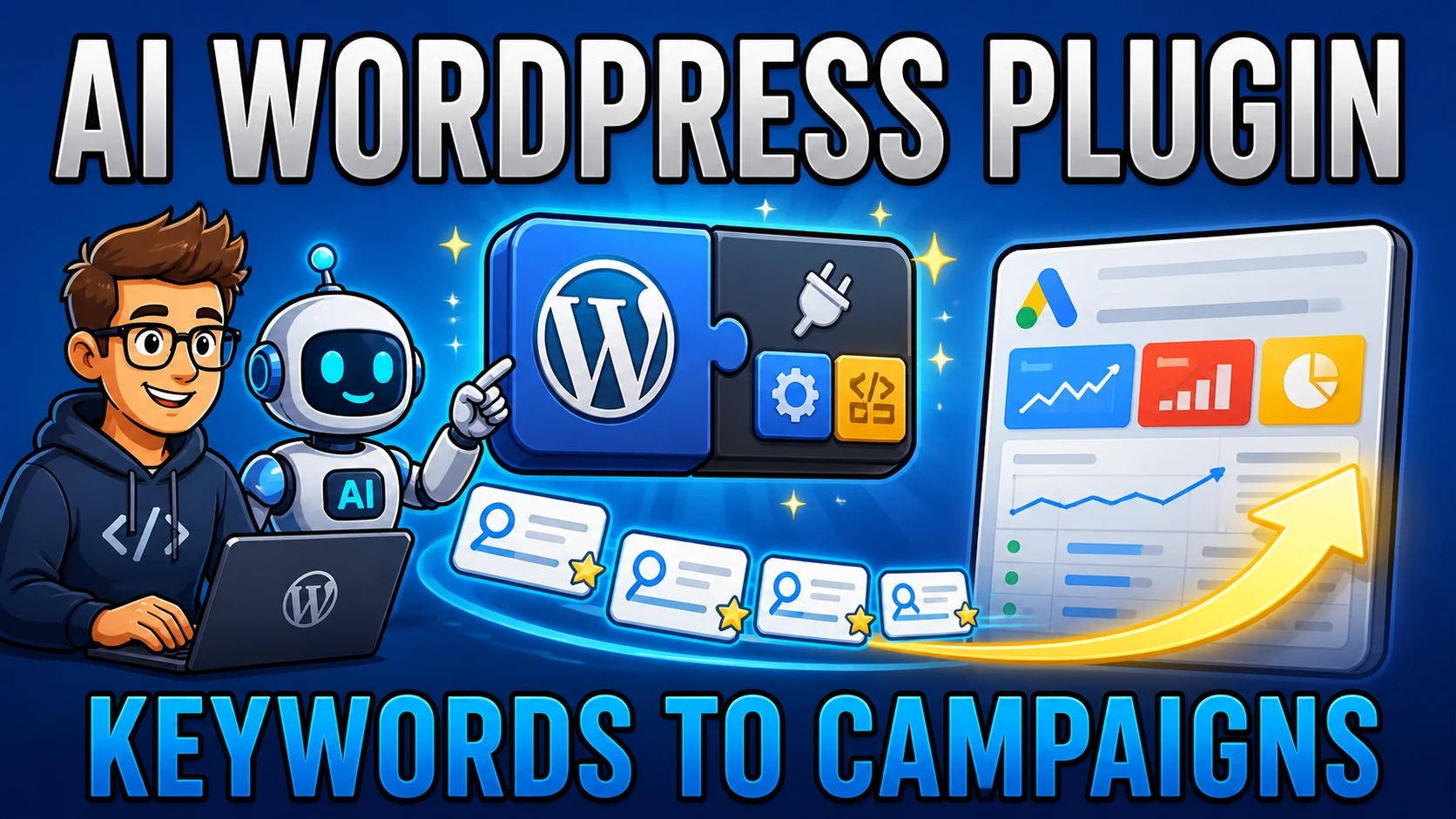 Aug 12th - AI-Powered WordPress Plugin Development, Keyword Management & Google Ads Campaign Creation