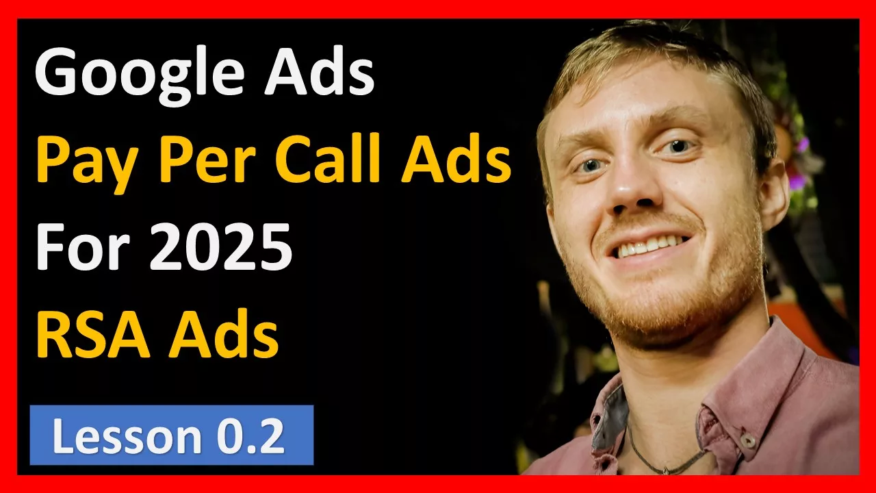 A smartphone displaying a Google Responsive Search Ad with a prominent call extension button for a local service.